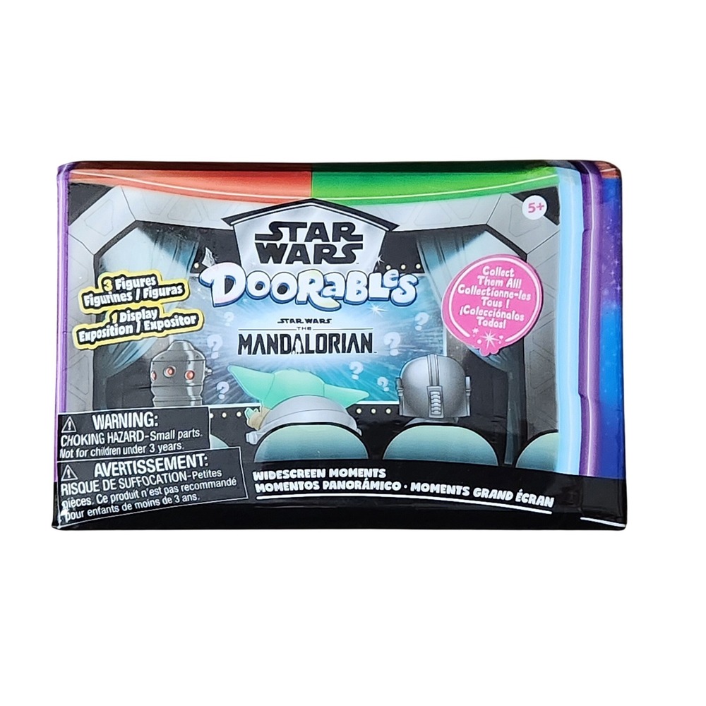 Star Wars Doorables The Mandalorian Widescreen Blind Box 3 Figures 1 Case